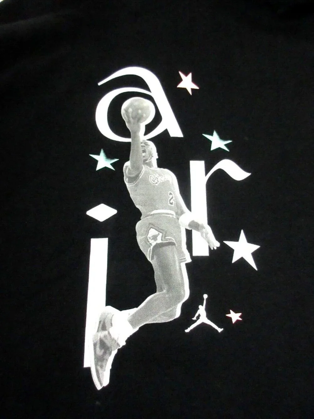 Men's Jordan Sport DNA PO Graphic Print Hoodie Sweatshirt Black White Size XL